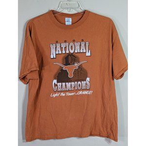 University of Texas Longhorns 2005 National Champions Shirt XL Light the tower